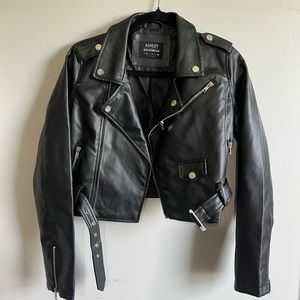 Windsor Cropped Leather Jacket